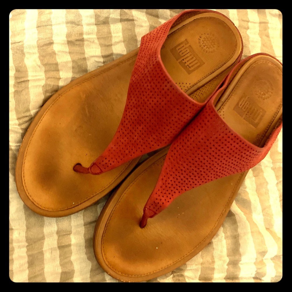 Fitflops Flip flops!  Red size 9!